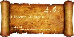 Linhart Olimpia névjegykártya